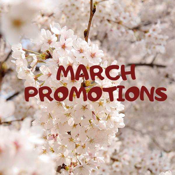 MARCH PROMOTIONS